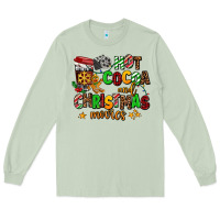 Matcha hot cocoa and christmas movies Long Sleeve Tee - AdoDesignShop
