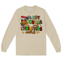 Mushroom hot cocoa and christmas movies Long Sleeve Tee - AdoDesignShop