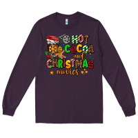 Plum hot cocoa and christmas movies Long Sleeve Tee - AdoDesignShop