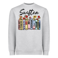 Heather Grey swiftea books Heavyweight Sweatshirt - MaliasSmallBusiness