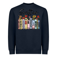 Navy swiftea books Heavyweight Sweatshirt - MaliasSmallBusiness