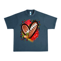 Midnight Navy fruits and football heart Urban Heavy Tee - Zillion Design Studio