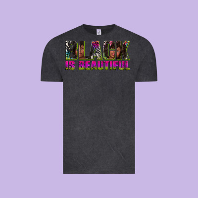 Vintage Tee black is beautiful neon
