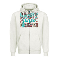 Oatmeal Heather sassy since forever Zipper Hoodie - JahusDesignShop