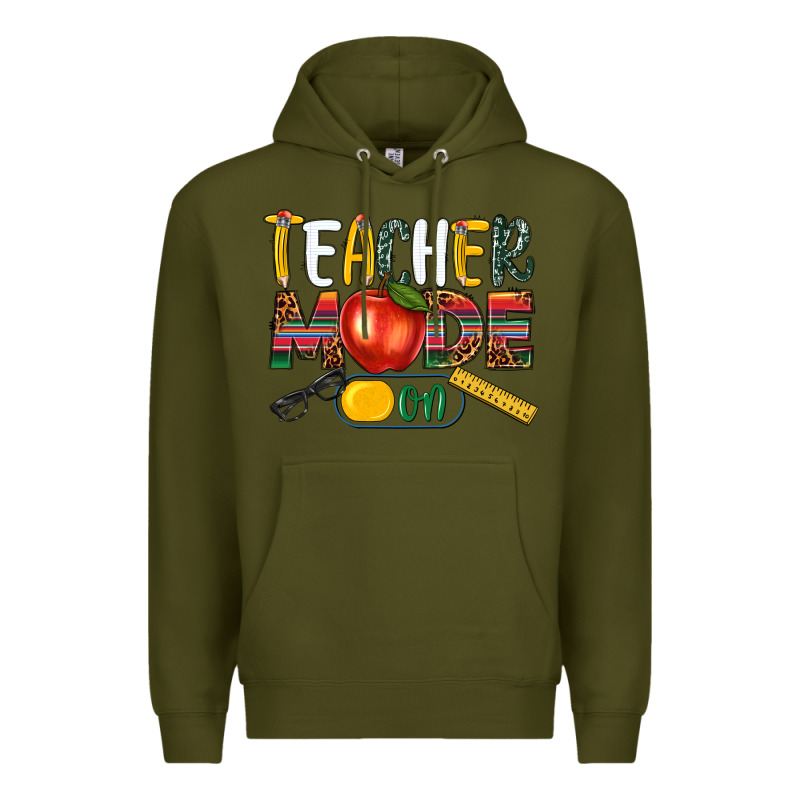 Teacher Mode On Premium Hoodie by NancyCooperArtShop | Teevron