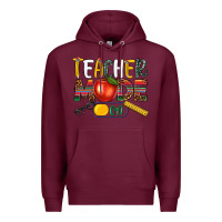 Burgundy teacher mode on Premium Hoodie - NancyCooperArtShop