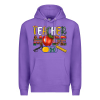 Purple teacher mode on Premium Hoodie - NancyCooperArtShop