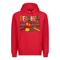 Red teacher mode on Premium Hoodie - NancyCooperArtShop
