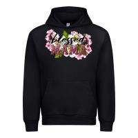 Black Blessed Mama Urban Hoodie - LillyAllenDesigns