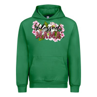 Emerald Blessed Mama Urban Hoodie - LillyAllenDesigns