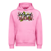 Fuchsia Pink Blessed Mama Urban Hoodie - LillyAllenDesigns