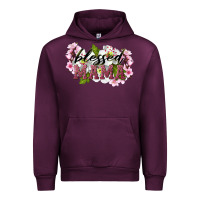 Mauve Wine Blessed Mama Urban Hoodie - LillyAllenDesigns