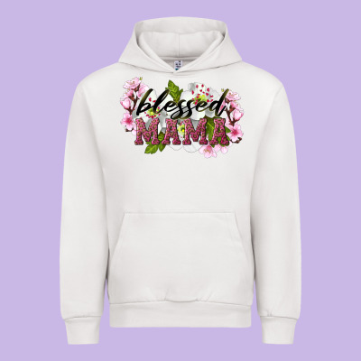 Blessed Mama Urban Hoodie Designed By Lillyallendesigns