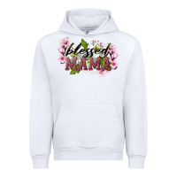 White Blessed Mama Urban Hoodie - LillyAllenDesigns