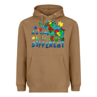 Toasted Coconut it's okay to be different elephant autism awareness Heavyweight Hoodie - BarkalooDesign