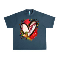Midnight Navy fruits and baseball heart Urban Heavy Tee - Zillion Design Studio