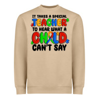 Mushroom it takes a special teacher to hear what a child ca Heavyweight Sweatshirt - MaliasSmallBusiness