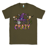 Army Green Witches Be Crazy Classic Tee - CowhideDigitalArt