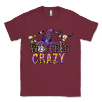 Burgundy Witches Be Crazy Classic Tee - CowhideDigitalArt
