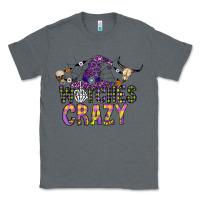 Charcoal Heather Witches Be Crazy Classic Tee - CowhideDigitalArt
