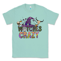 Seafoam Witches Be Crazy Classic Tee - CowhideDigitalArt