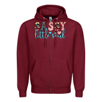 Burgundy sassy little soul Zipper Hoodie - JahusDesignShop