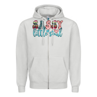 Dove Grey sassy little soul Zipper Hoodie - JahusDesignShop
