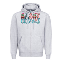 Heather Grey sassy little soul Zipper Hoodie - JahusDesignShop