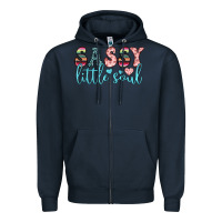 Navy sassy little soul Zipper Hoodie - JahusDesignShop
