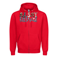 Red sassy little soul Zipper Hoodie - JahusDesignShop