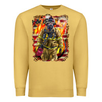 Antique Gold Firefighter Fire And American Premium Sweatshirt - LillyAllenDesigns
