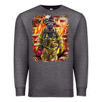 Charcoal Heather Firefighter Fire And American Premium Sweatshirt - LillyAllenDesigns