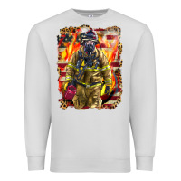 Dove Grey Firefighter Fire And American Premium Sweatshirt - LillyAllenDesigns