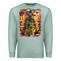 Seafoam Firefighter Fire And American Premium Sweatshirt - LillyAllenDesigns