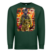 Sports Green Firefighter Fire And American Premium Sweatshirt - LillyAllenDesigns