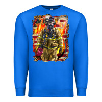 True Royal Firefighter Fire And American Premium Sweatshirt - LillyAllenDesigns