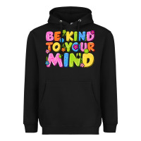 Black be kind to your mind Heavyweight Hoodie - NancyCooperArtShop