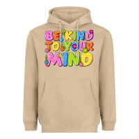 Mushroom be kind to your mind Heavyweight Hoodie - NancyCooperArtShop