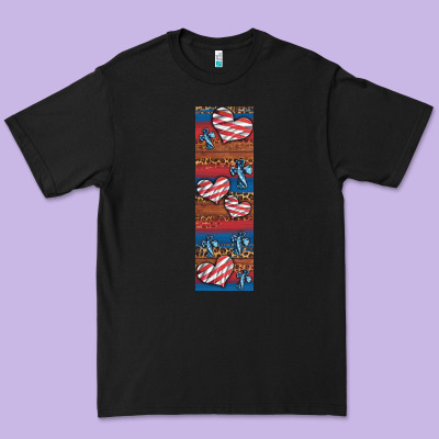 Usa Flag And Cross Penwraps 1 Premium Tee Designed By Artiststas