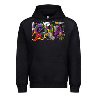 Black CNA Certified Nursing Assistant Mardi Gras Urban Hoodie - LillyAllenDesigns