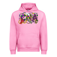 Fuchsia Pink CNA Certified Nursing Assistant Mardi Gras Urban Hoodie - LillyAllenDesigns