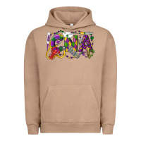 Pigment Burro CNA Certified Nursing Assistant Mardi Gras Urban Hoodie - LillyAllenDesigns