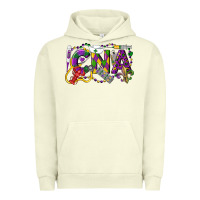 Pigment Pistachio CNA Certified Nursing Assistant Mardi Gras Urban Hoodie - LillyAllenDesigns