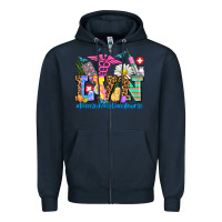 Navy easter lvn licensed vocational nurse Zipper Hoodie - AdoDesignShop