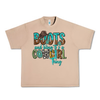 Burro boots and bling its a cowgirl thing Urban Heavy Tee - texasbilliewilder