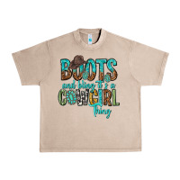 French Oak boots and bling its a cowgirl thing Urban Heavy Tee - texasbilliewilder