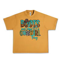 Peanut Butter boots and bling its a cowgirl thing Urban Heavy Tee - texasbilliewilder