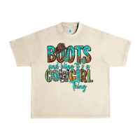 Sandshell boots and bling its a cowgirl thing Urban Heavy Tee - texasbilliewilder