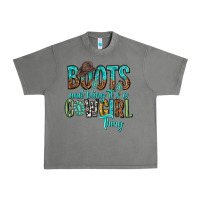 Tornado boots and bling its a cowgirl thing Urban Heavy Tee - texasbilliewilder