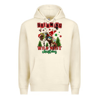 Sandshell dreaming of a wild west christmas cowboy santa Premium Hoodie - MaliasSmallBusiness